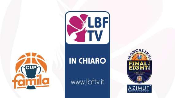 Supercoppa "Famila Cup" e Coppa Italia A2 "Azimut" 2020 in chiaro su LBF TV!