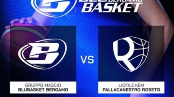 Gruppo Mascio Bergamo al debutto casalingo, c'è la Pallacanestro Roseto