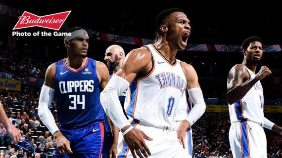 NBA - I Thunder resuscitano contro i Clippers con un terzo periodo d'antologia difensiva