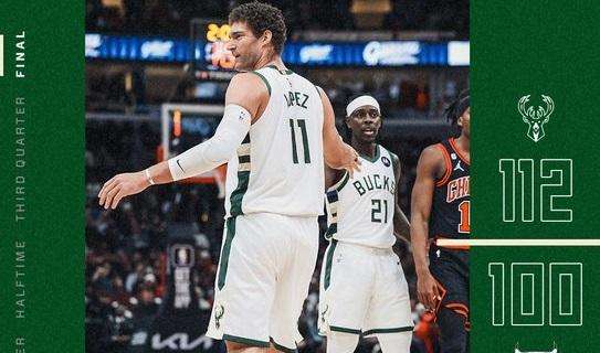 NBA - Al cospetto dei Chicago Bulls, i Bucks continuano a volare