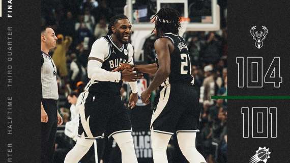 NBA - I Suns non fermano il 14° successo di fila dei Bucks senza Giannis