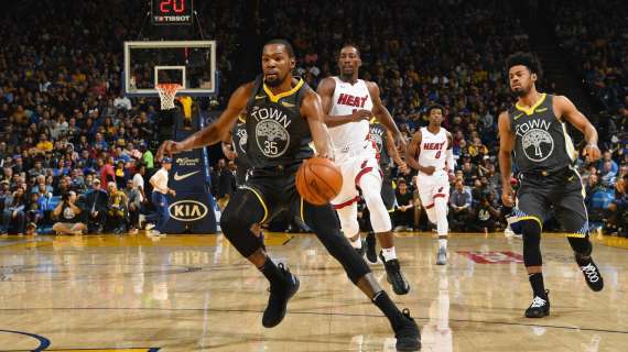 NBA - Mancato fischio contro Kevin Durant nella vittoria Warriors sugli Heat