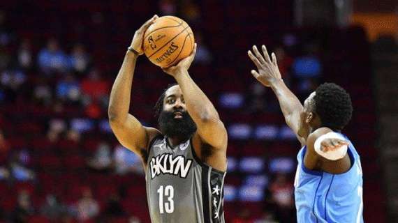 NBA - Harden non manca l'appuntamento con la vittoria dei Nets a Houston