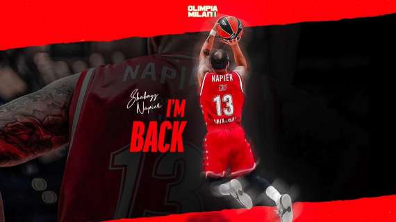 UFFICIALE LBA - "I'm Back": l'Olimpia Milano annuncia il ritorno di Shabazz Napier