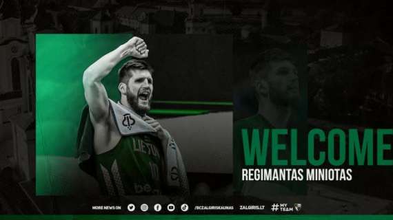 Ufficiale EL - Zalgiris Kaunas, firmato Regimantas Miniotas
