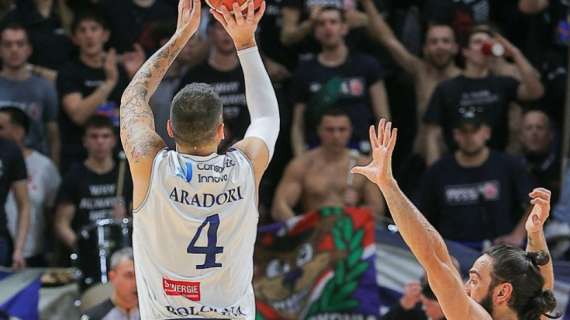 Fortitudo Bologna, infortunio alla caviglia per Pietro Aradori a Avellino