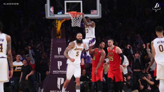 NBA - LeBron e Chandler salvano i Lakers, è vittoria con gli Atlanta 