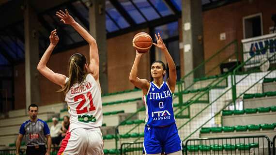 Italbasket Women, è 79-41 sul Montenegro (Pasa 12). E ora, dal 18 giugno, l’Europeo a Bologna!