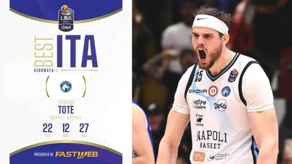 Leonardo Totè Best ITA Fastweb 18ª giornata della Serie A Unipol 2024/25