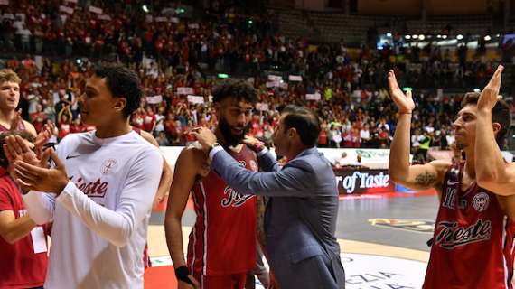 LBA - Trieste, la gioia di Paul Matiasic: «Squadra costruita per queste partite»