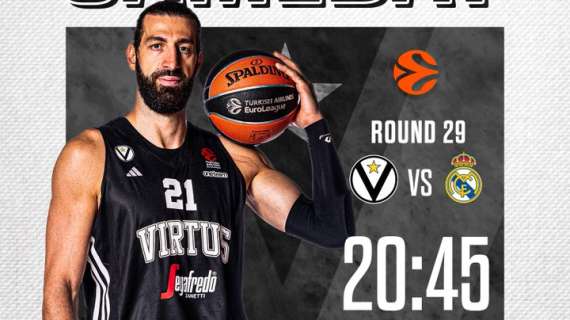 LIVE EL - Virtus Bologna vs Real Madrid, diretta 1Q 14-26 9'