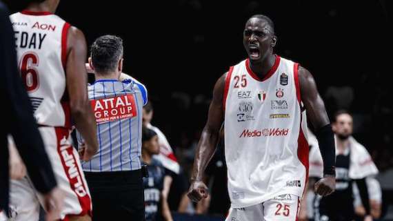 Olimpia, Messina esalta Ousmane Diop: «Stasera è stato importantissimo»