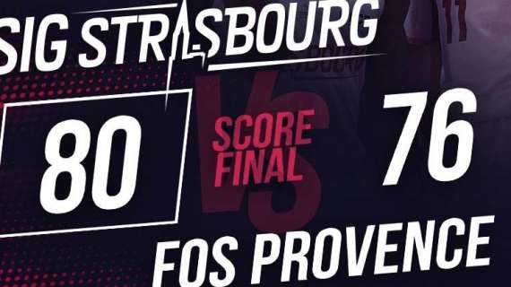 LNB - Strasburgo di Luca Banchi torna a vincere: battuto il Fos-Provence