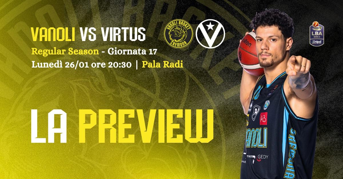Vanoli Cremona attende l'arrivo della Virtus Bologna al PalaRadi