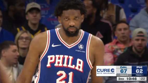 NBA - Sixers: Nick Nurse ha mandato in fondo alla panchina Joel Embiid