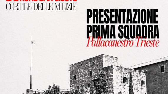 Pallacanestro Trieste, domenica 7 settembre la presentazione della squadra