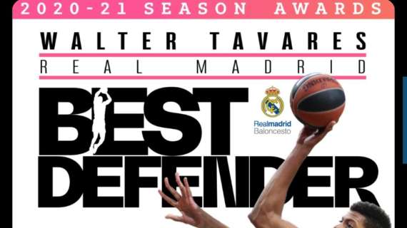 EuroLeague - Walter Tavares è il miglior difensore della stagione