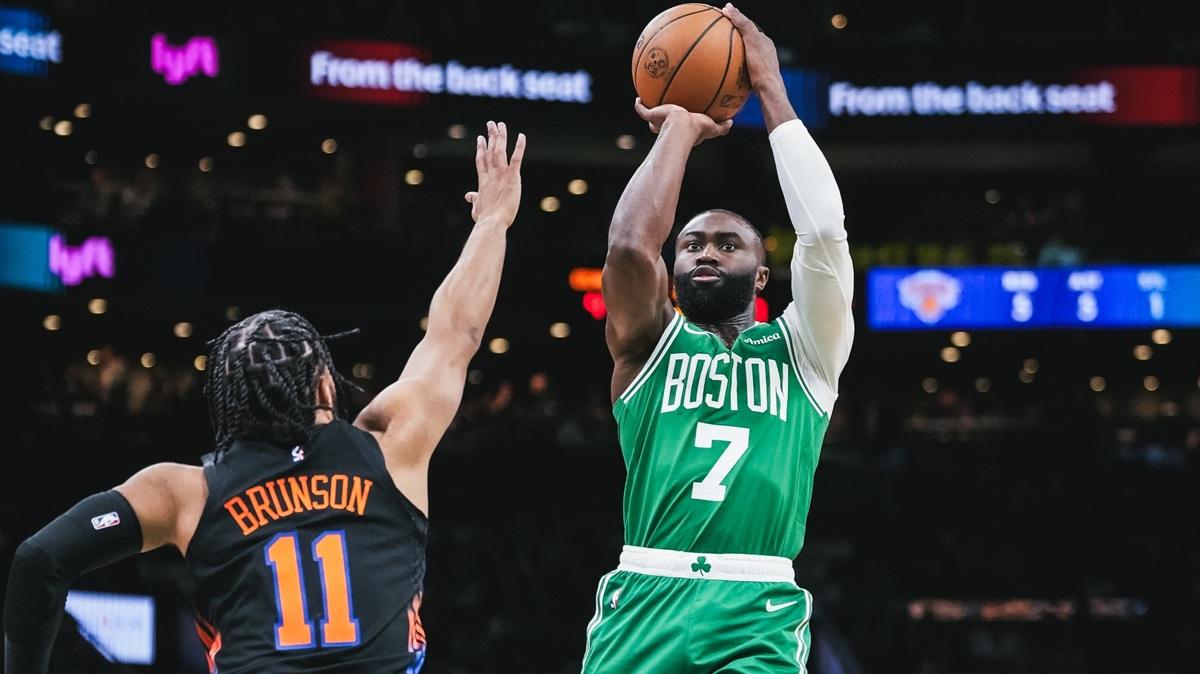 Jaylen Brown ne fa 42, Boston resiste alla rimonta dei New York Knicks