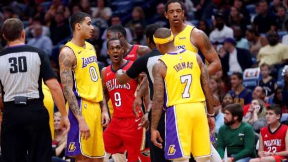 NBA - Rondo e Thomas espulsi in Pelicans vs Lakers