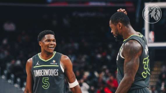 NBA - La corsa dei Timberwolves è vincente anche a Washington