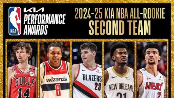 Presentato il The 2024-25 Kia NBA All-Rookie Second Team