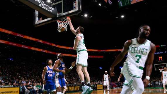 NBA - I Celtics trasformano l'amichevole con i Sixers in un massacro: +50