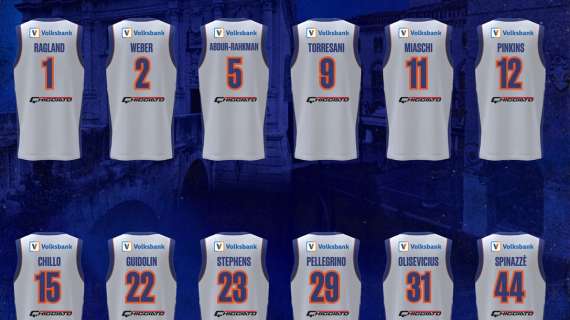 Treviso Basket, annunciati i numeri di maglia per il 2025/26