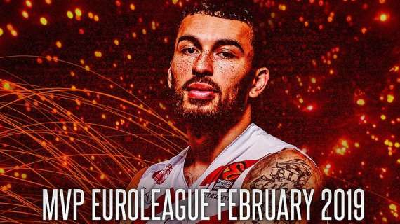 EuroLeague - Mike James l'MVP del mese di febbraio