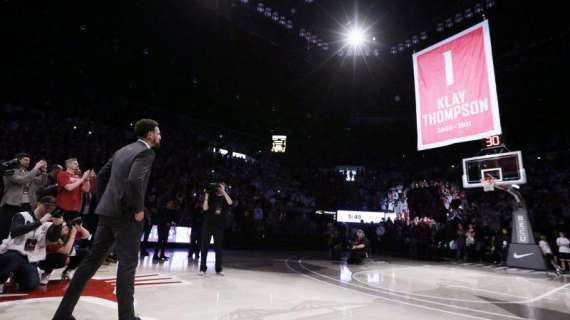 NBA - Washington State ritira la maglia di Klay Thompson