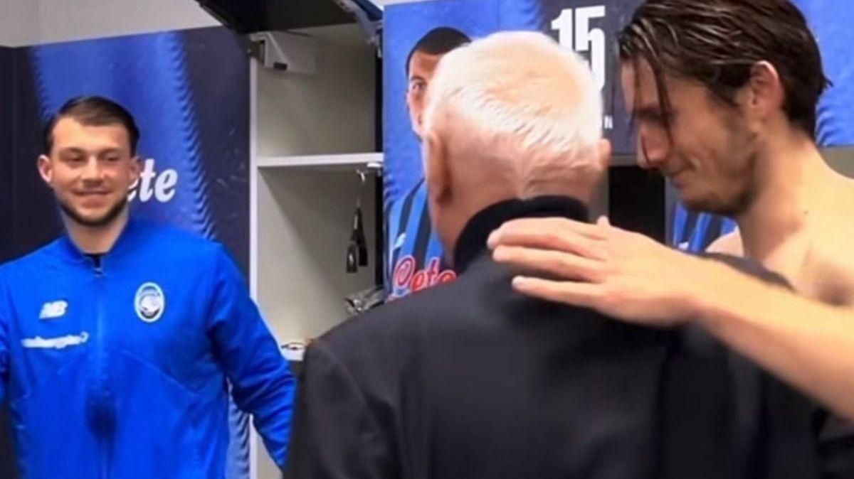 Percassi negli spogliatoi