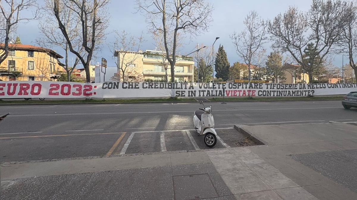 La Nord prosegue la protesta contro le trasferte vietate: striscione fuori dallo stadio