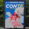 Europee, Conte (Lega): "Manifesti strappati e imbrattati con scritte anarchiche, vergogna"