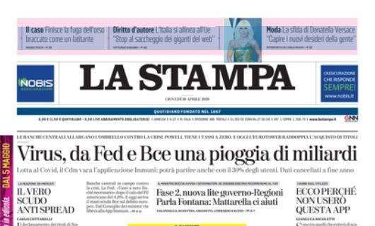 La Stampa: "Virus, da Fed e Bce una pioggia di miliardi"