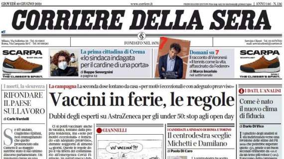 Corriere della Sera - Vaccini in ferie, le regole