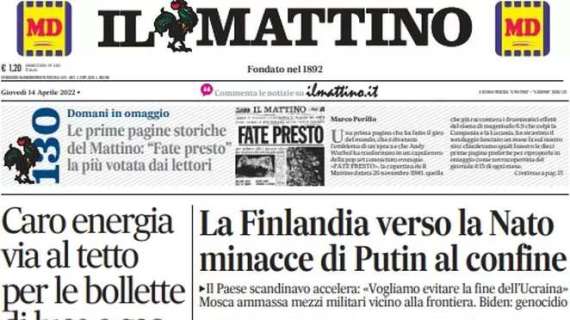 Il Mattino - La Finlandia verso la Nato, minacce di Putin al confine