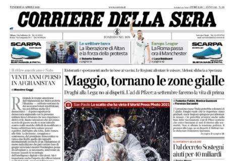Corriere della Sera - Maggio, tornano le zone gialle 