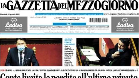 La Gazzetta del Mezzogiorno - Conte limita le perdite all'ultimo minuto 