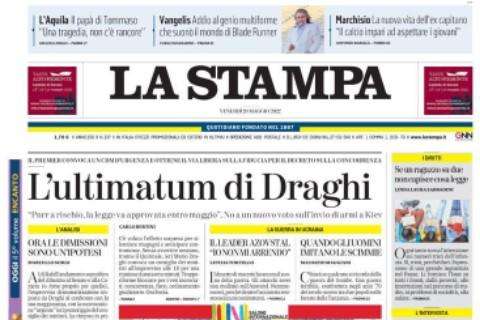 La Stampa - L'ultimatum di Draghi