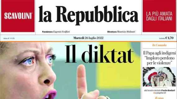 La Repubblica - Il diktat