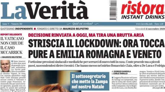 La Verità - Striscia il lockdown: ora tocca a Emilia Romagna e Veneto