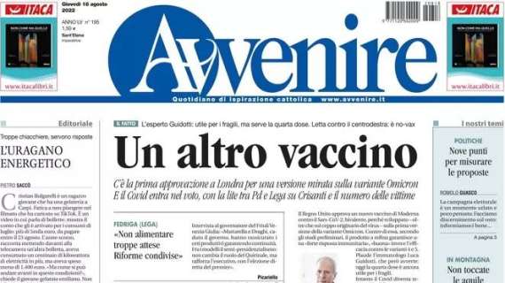 Avvenire - Un altro vaccino