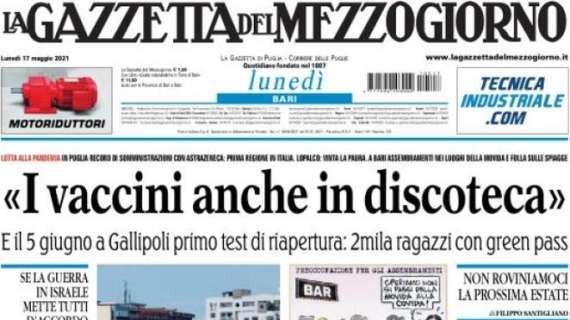 La Gazzetta del Mezzogiorno - "I vaccini anche in discoteca"