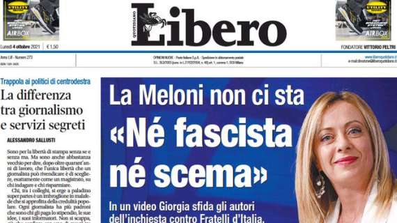 Libero - "Né fascista né scema"