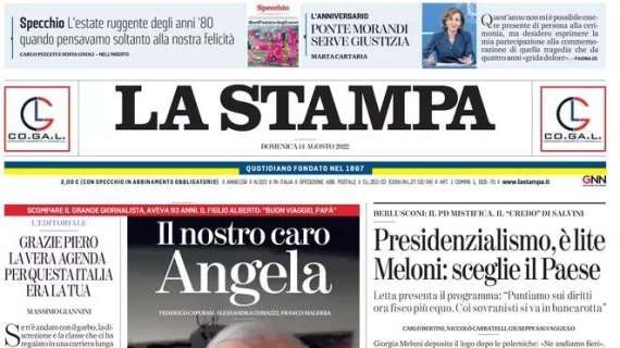 La Stampa - Il nostro caro Angela 