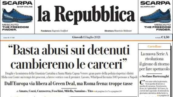 La Repubblica - "Basta abusi sui detenuti, cambieremo le carceri"