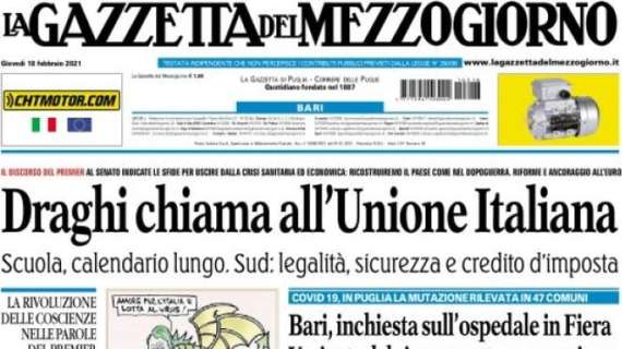 La Gazzetta del Mezzogiorno - Draghi chiama all'Unione Italiana 
