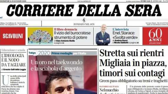 Corriere della Sera - Stretta sui rientri. Migliaia in piazza, timori sui contagi