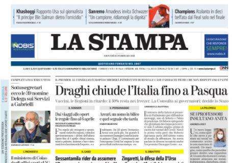 La Stampa - Draghi chiude l'Italia fino a Pasqua