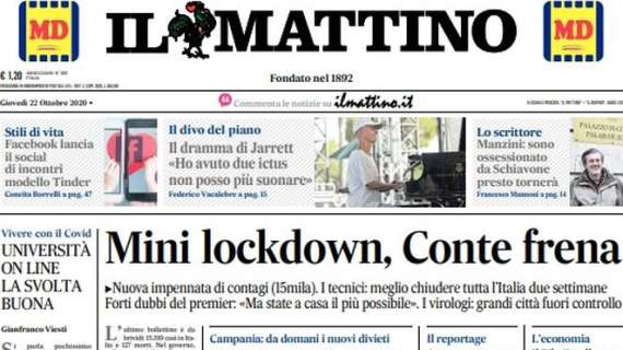 Il Mattino - Mini lockdown, Conte frena 