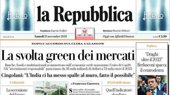 La Repubblica - La svolta green dei mecati